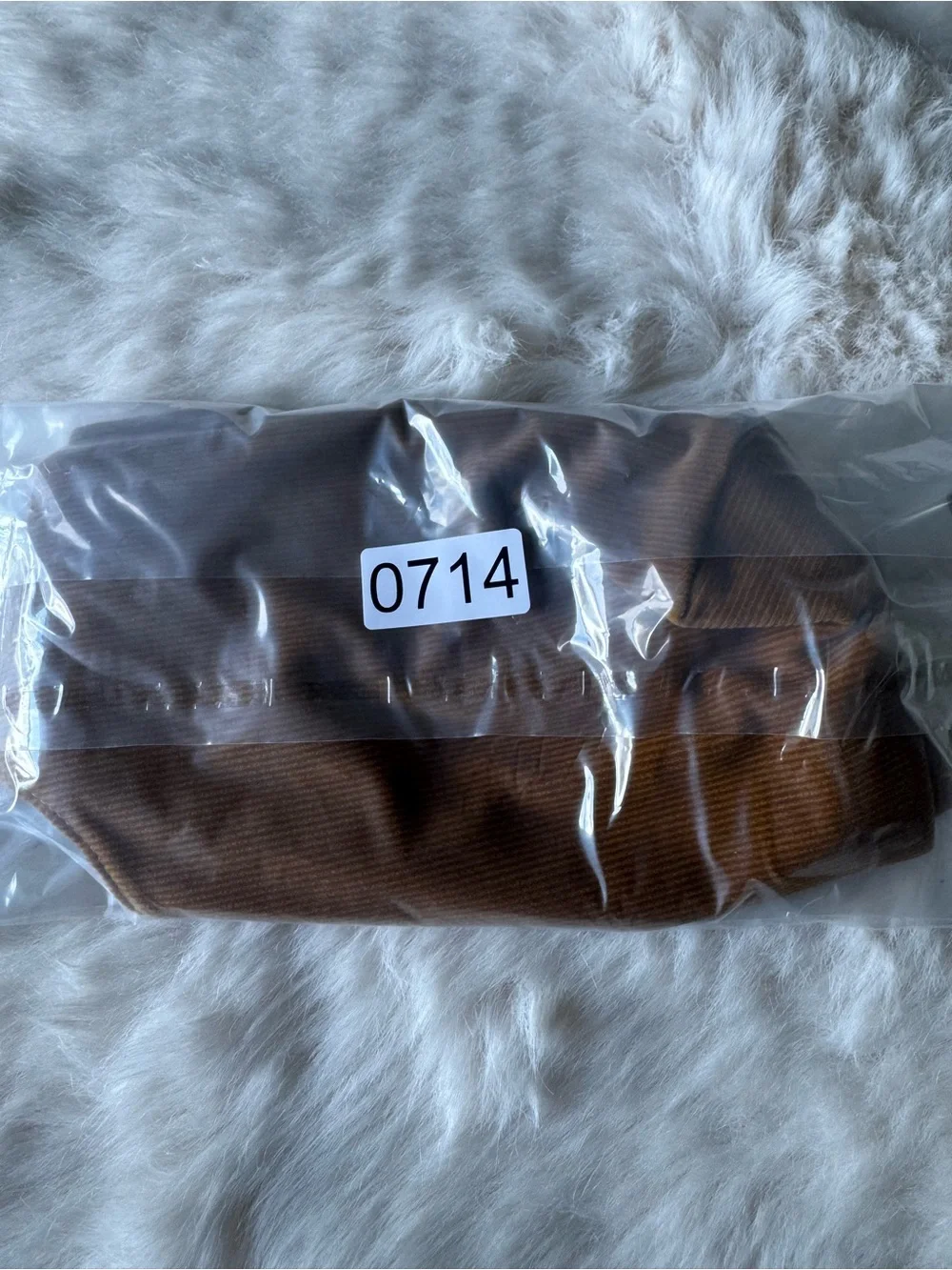 Merit Knot-Handle Cosmetic Bag in Camel